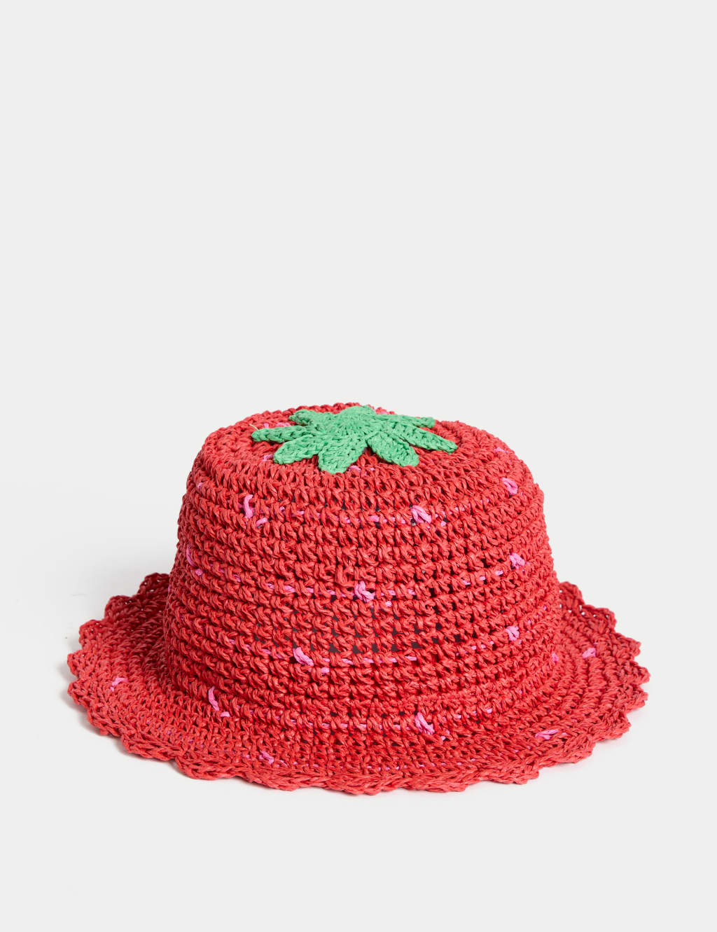 Kids' Strawberry Straw Hat (1-13 Yrs)