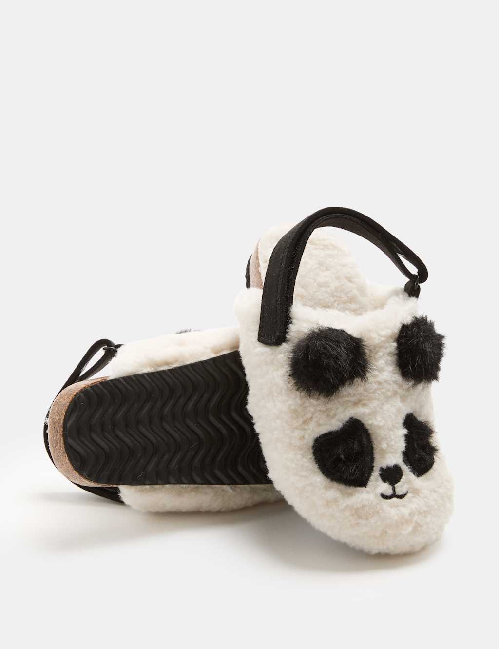 M&S Girls Animal Slipper Clogs (4 Small - 2 Large) - 9 - White Mix