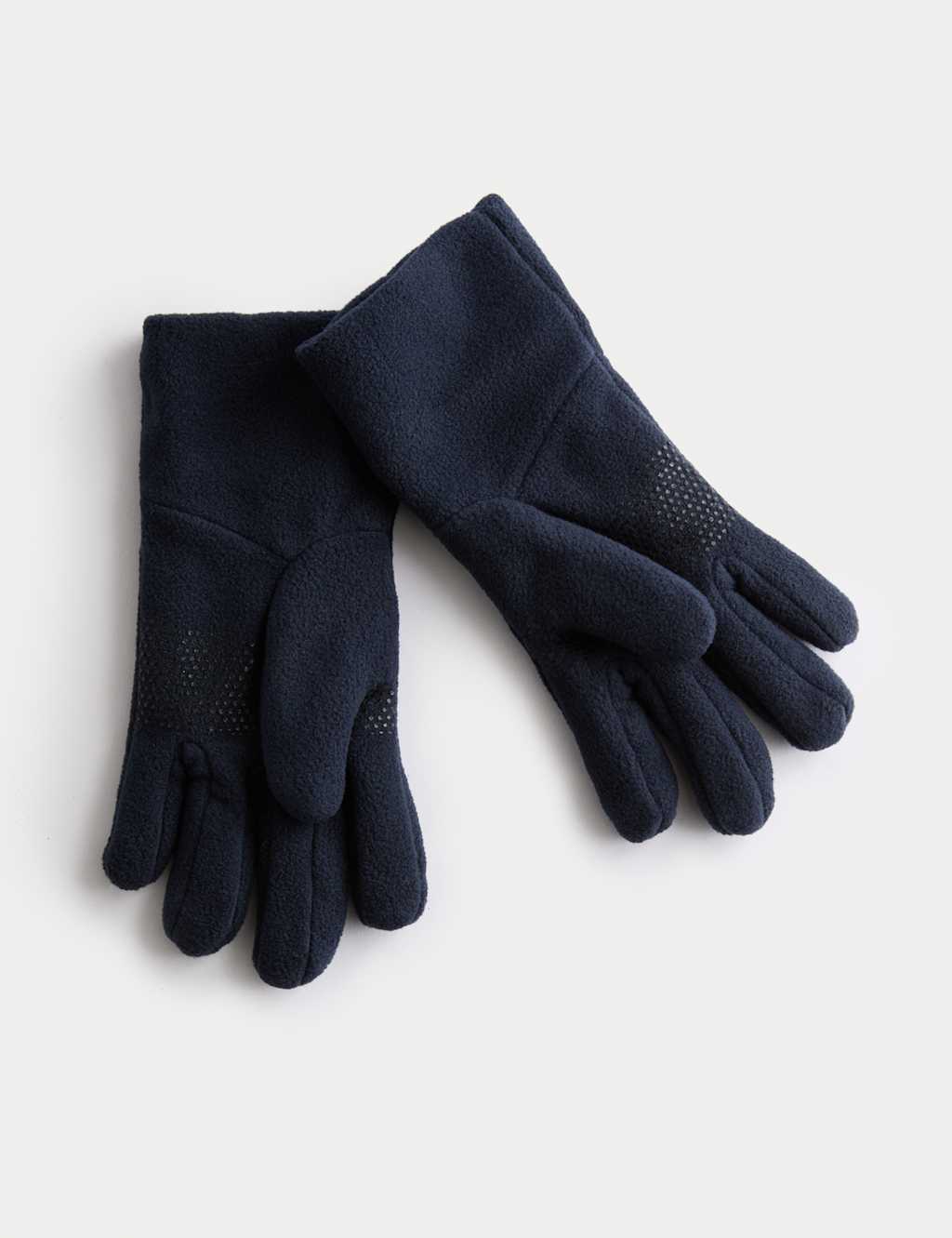 M&S Girls Fleece Gloves (3-13 Yrs) - 10-13 Years - Navy