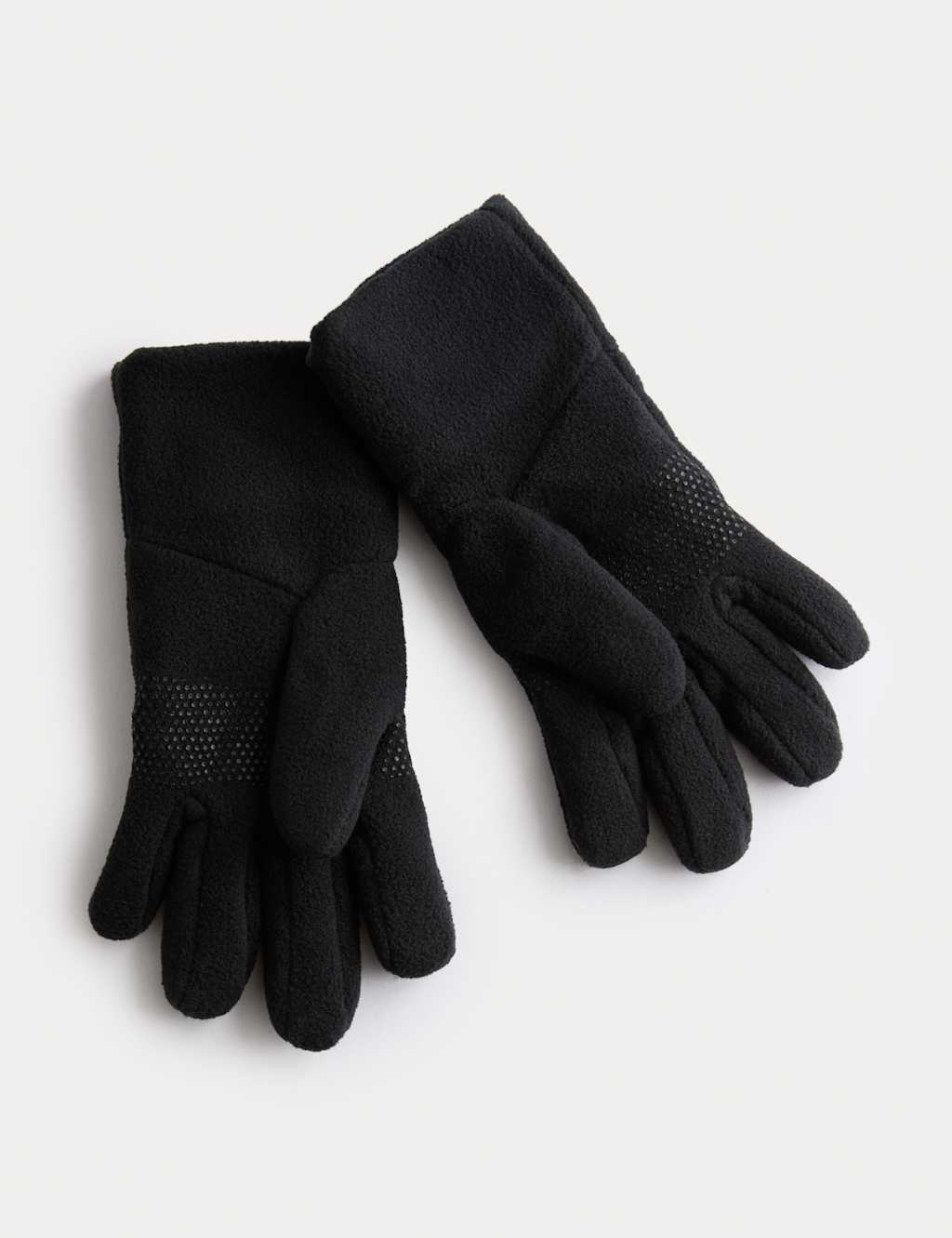 M&S Girls Fleece Gloves (3-13 Yrs) - 10-13 Years - Black