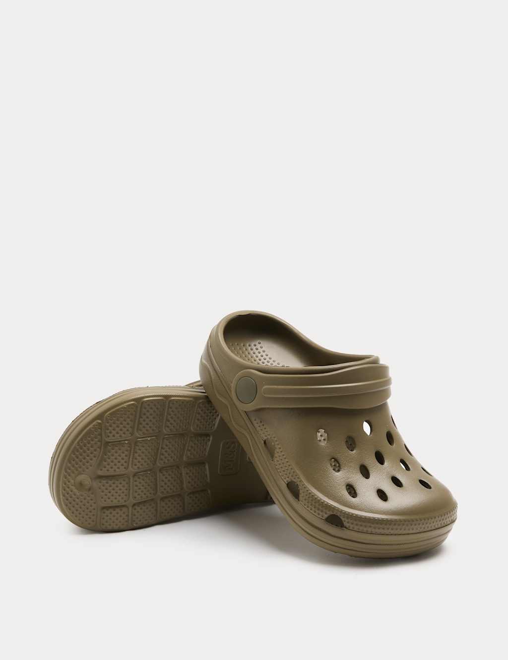 M&S Kids Clogs (4 Small - 7 Large) - 6 - Khaki