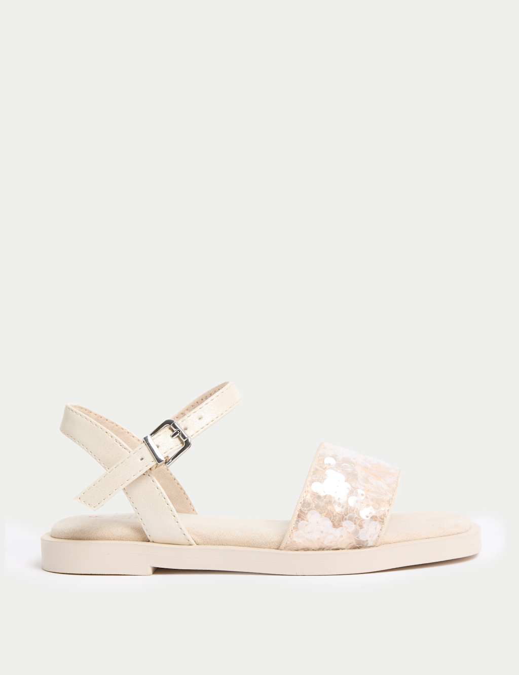 Kids' Sequin Strap Sandals (10 Small - 6 Large)
