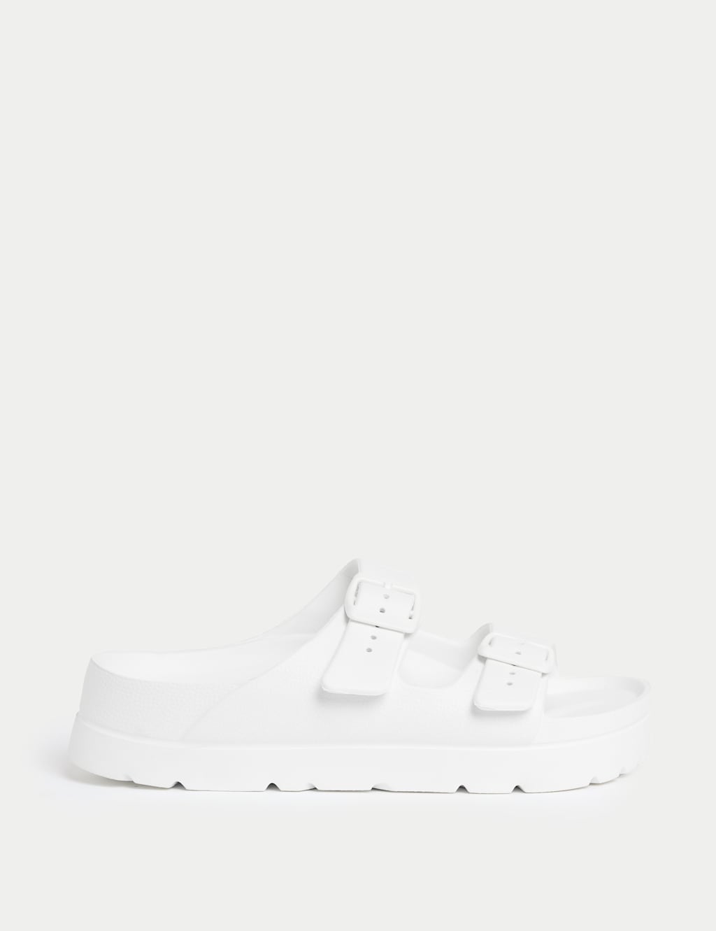 M&S Kids' Buckle Sandals (3 Large - 6 Large) White