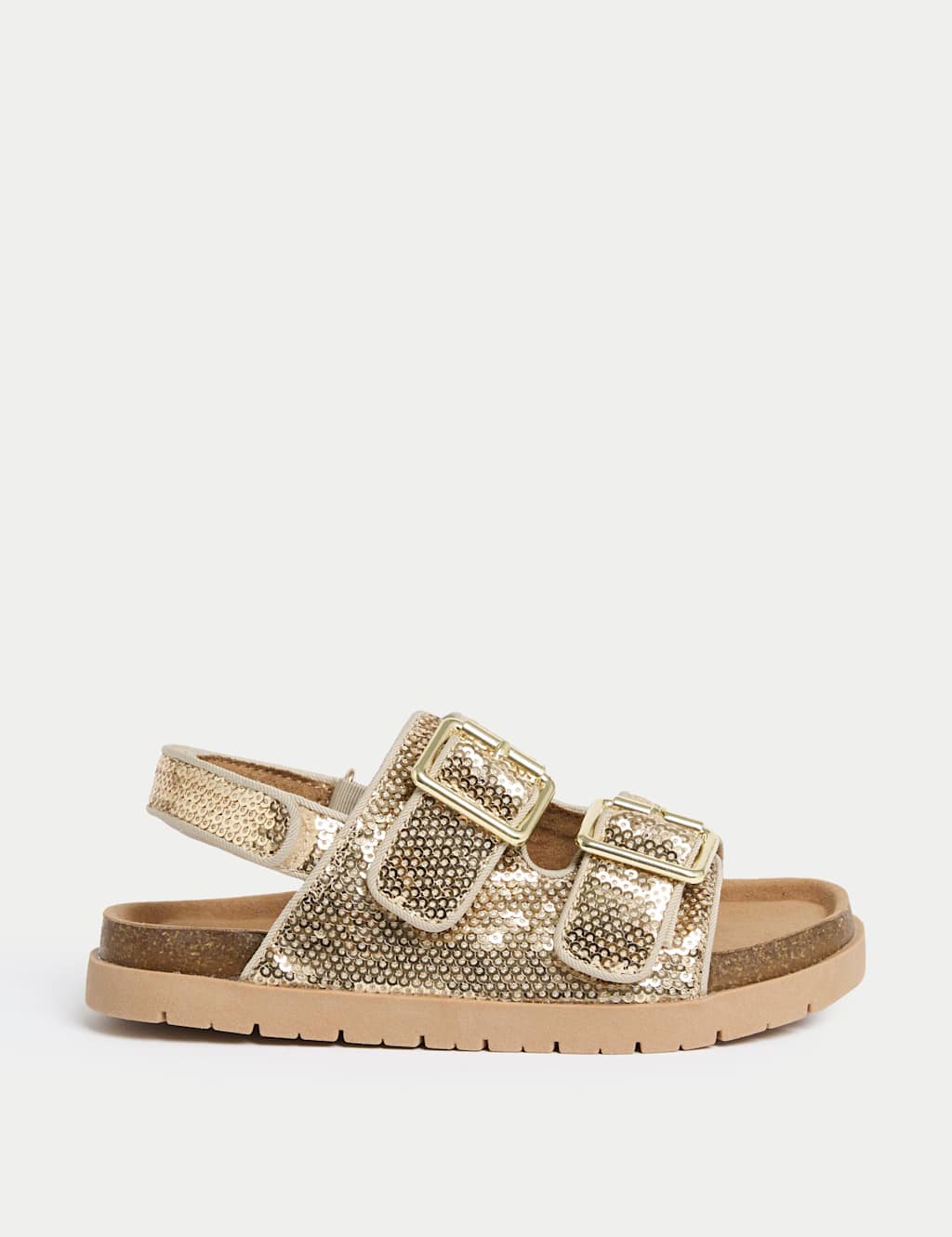 Kids' Shimmer Footbed Sandals (4 Small-2 Large)