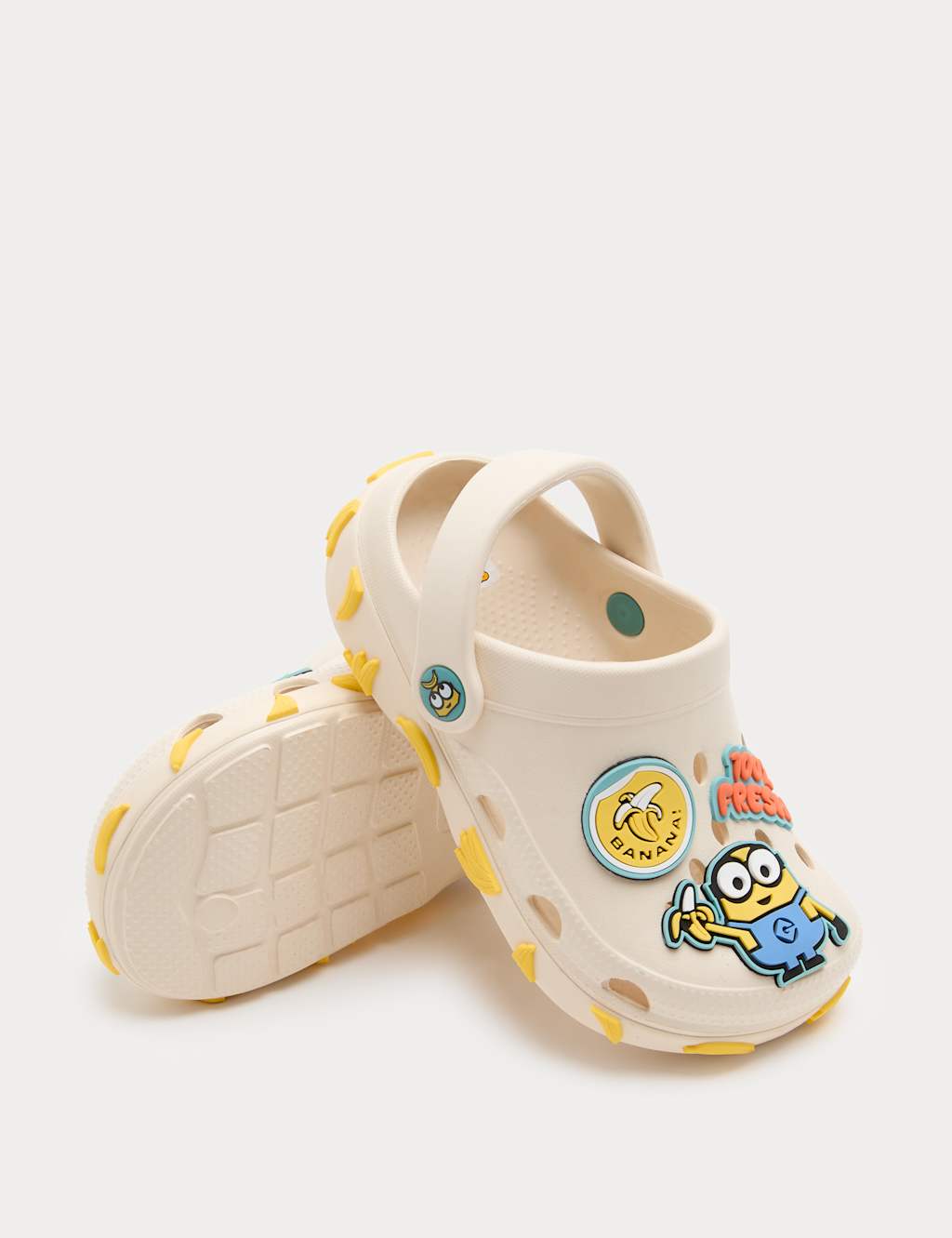 M&S Boys Minions Clogs (4 Small - 2 Large) - 9 - Yellow Mix