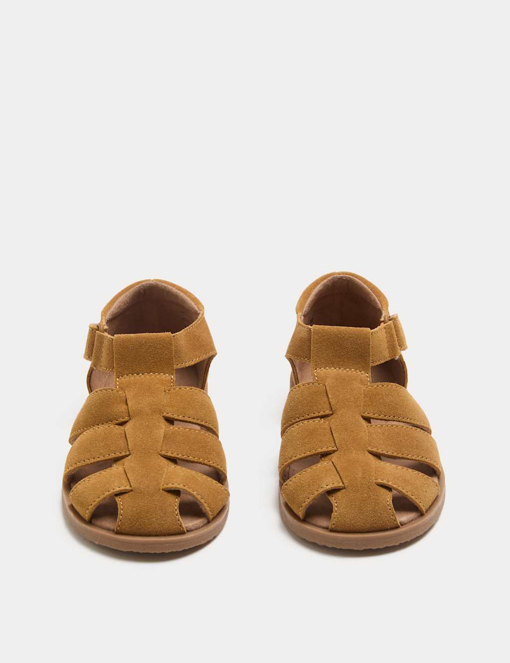 M&S Boys Suede Fisherman Sandals (4 Small - 2 Large) - 4 - Tan