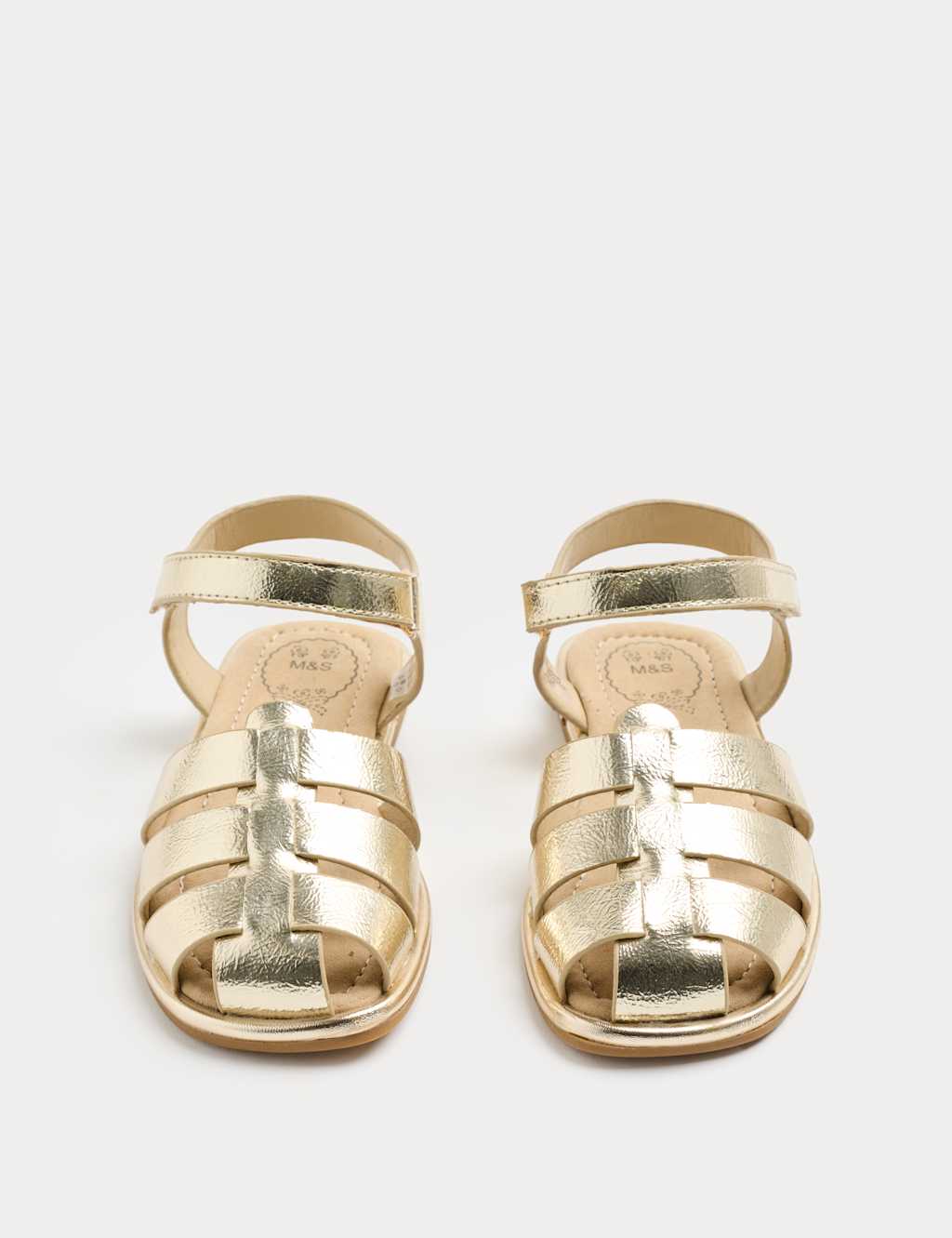 M&S Girls Metallic Fisherman Sandals (4 Small - 6 Large) - 13 - Gold