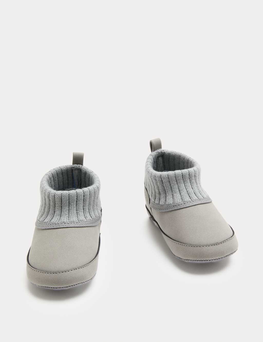 M&S Baby Pram Shoes (0-18 Months) Grey