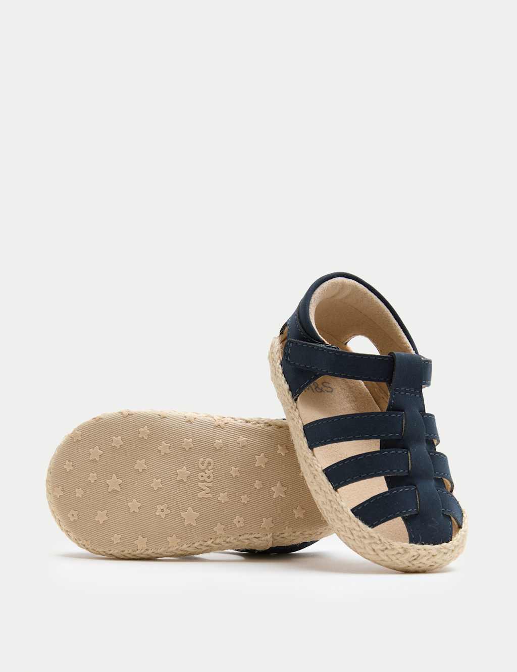 M&S Baby Fisherman Pram Sandals (0-18 Mths) - 12-18 Months - Navy