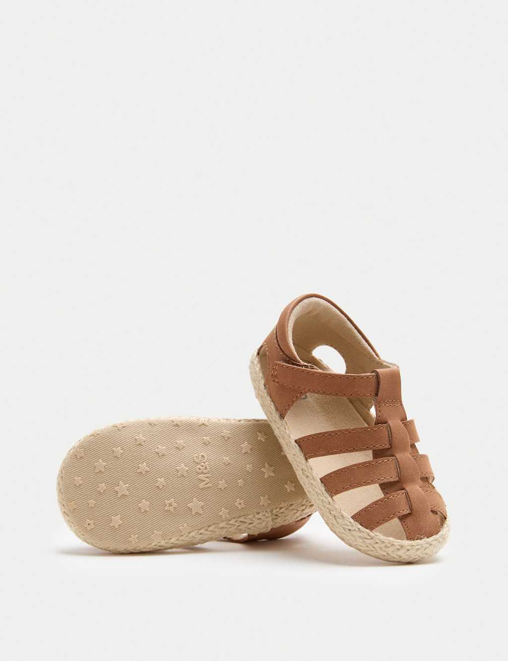 M&S Baby Fisherman Pram Sandals (0-18 Mths) - 12-18 Months - Tan