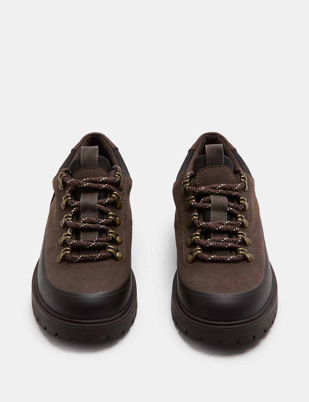 M&S Boys Chunky Hiker Shoes (10 Small - 7 Large) - 2 - Brown Mix
