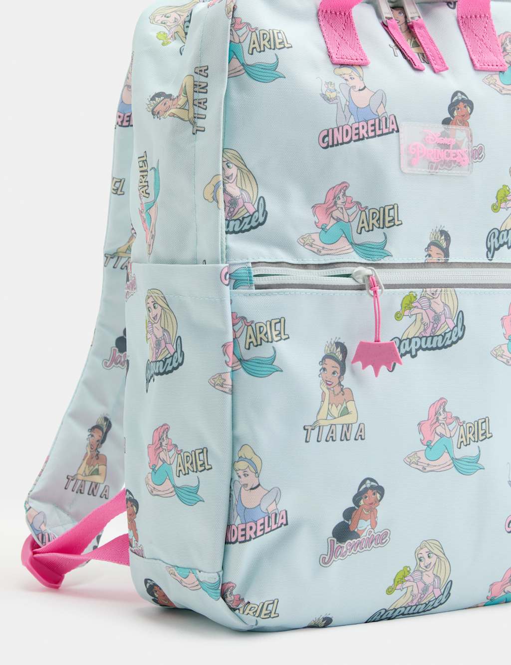 M&S Girls Stormwear Disney Princess School Backpack - Light Aqua