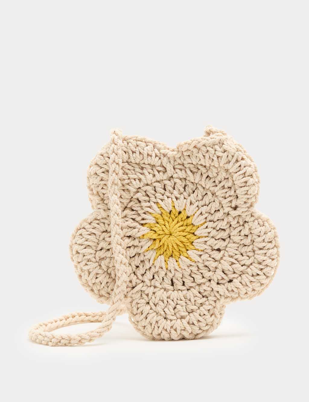 M&S Girls Flower Cross Body Bag - Cream Mix