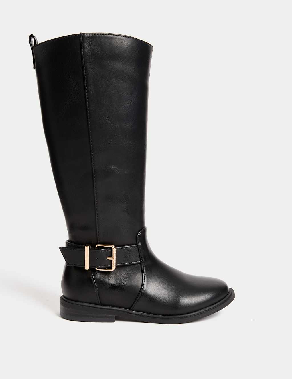 M&S Kids' Buckle Riding Boots (10 Small - 6 Large) Black