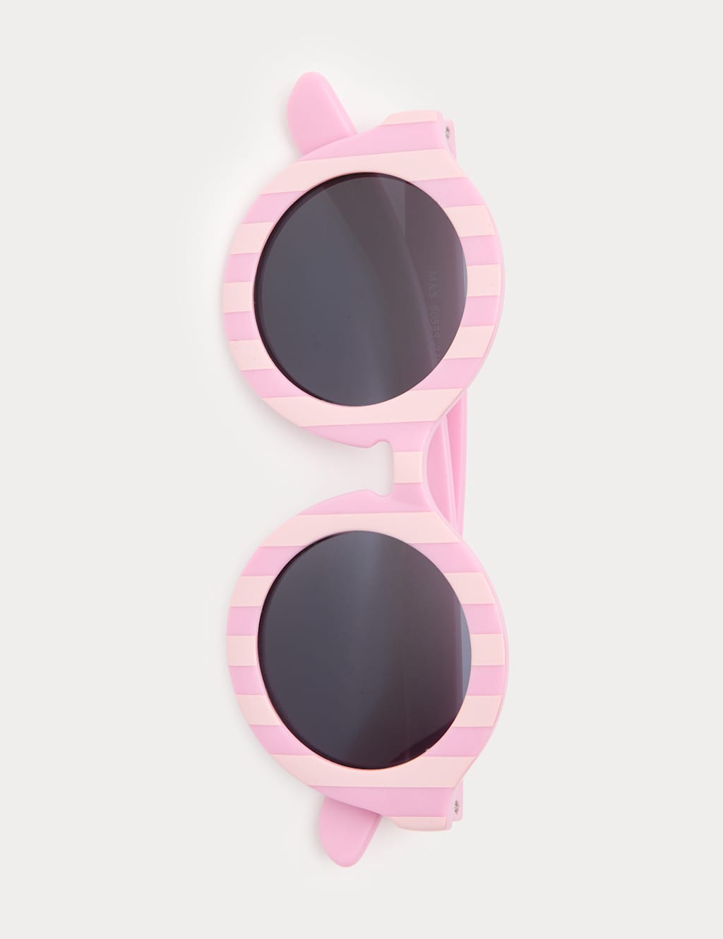 M&S Girls Striped Round Sunglasses - S-M - Pink Mix