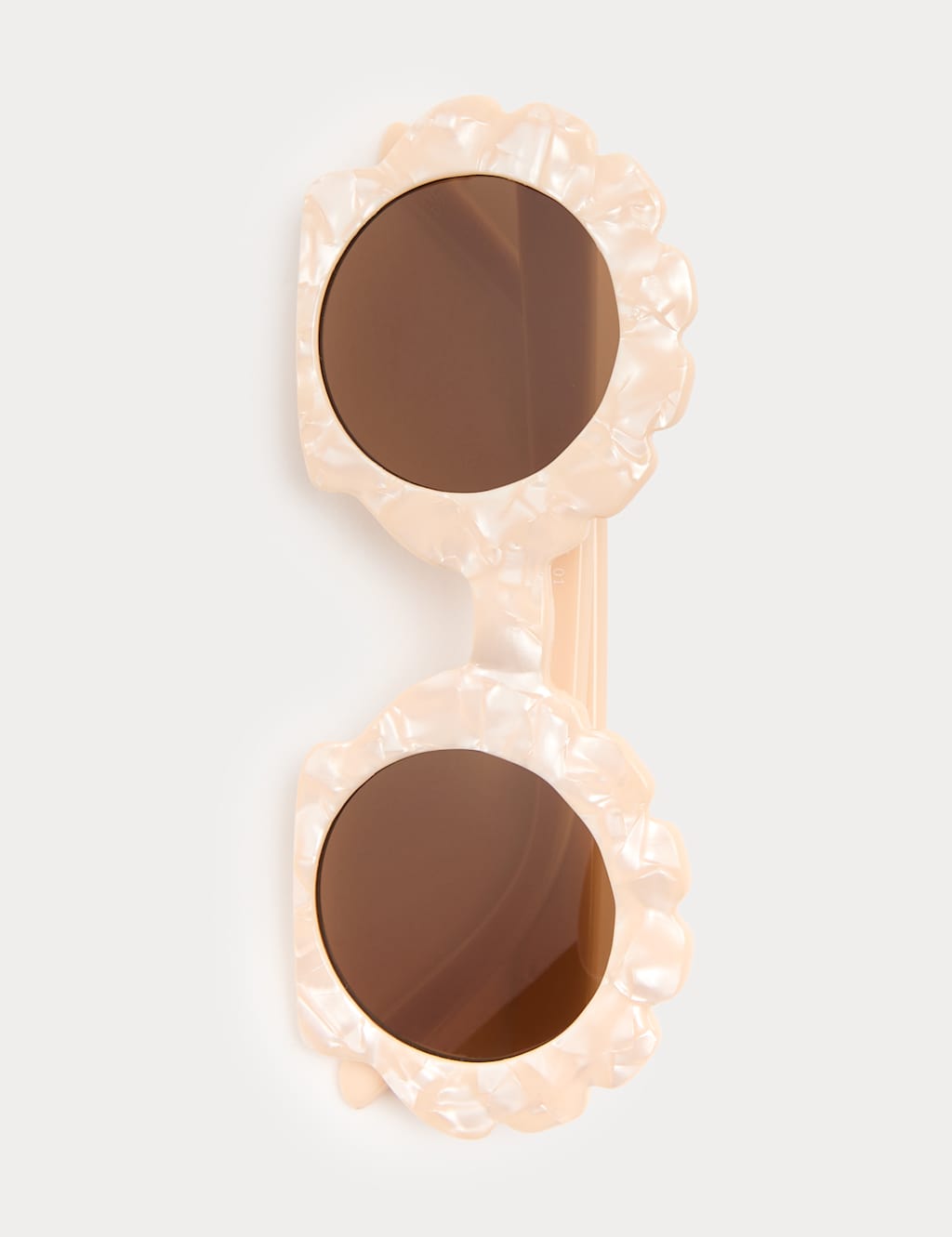 M&S Girls Shell Sunglasses (S-L) - S-M - Cream