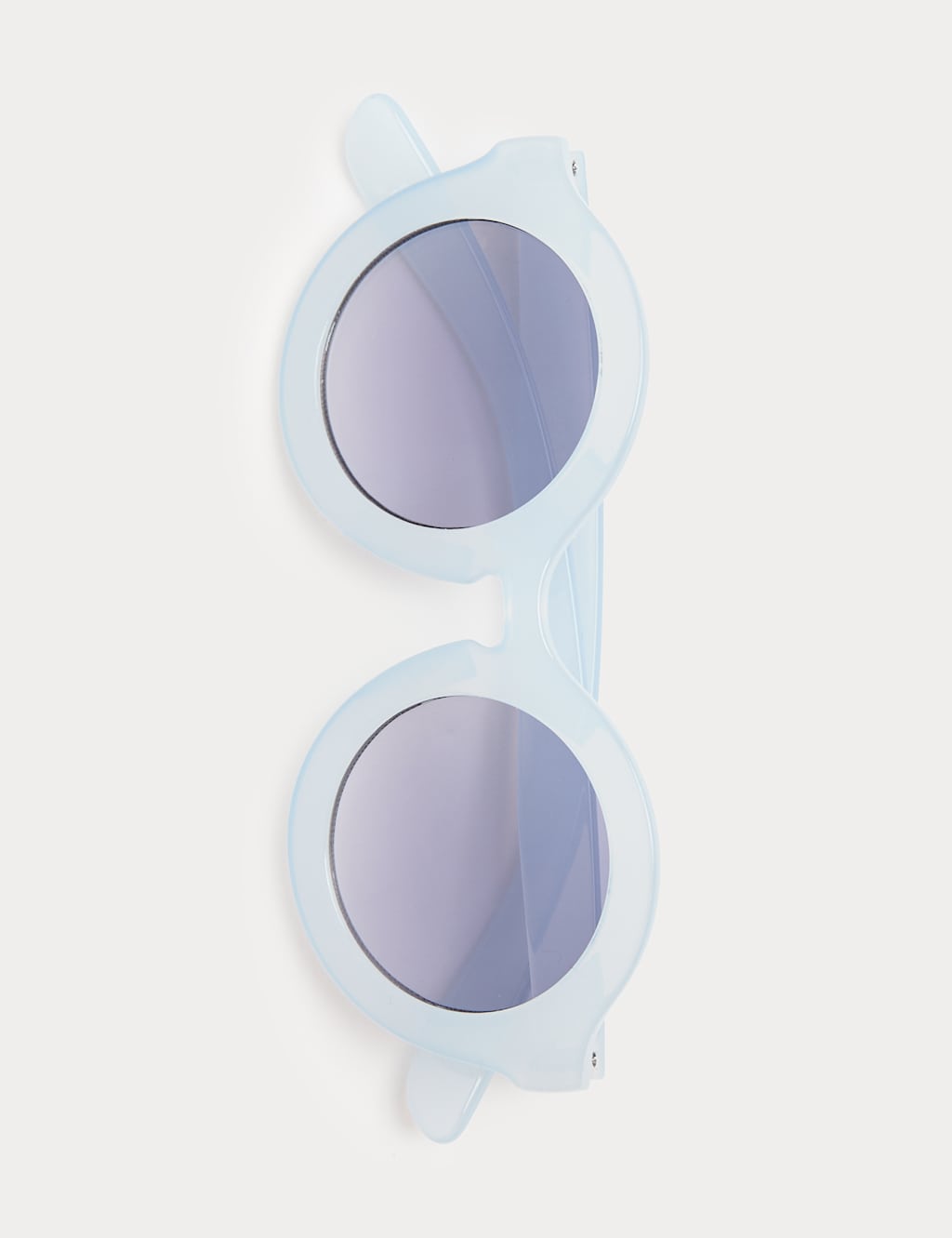 M&S Kids Plain Round Sunglasses (S-L) - S-M - Blue