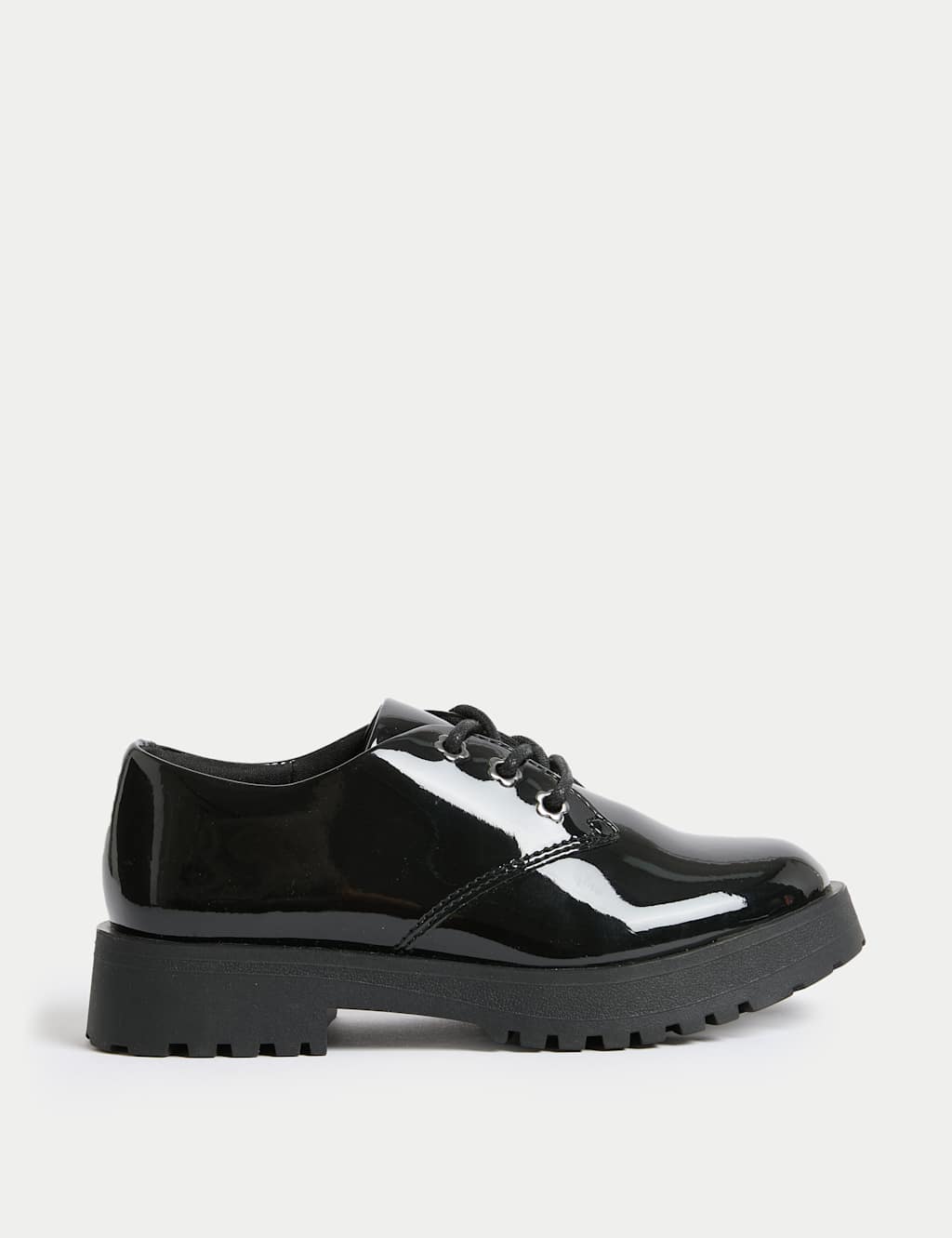 Kids' Leather Patent School Shoes (8 Small - 2 Large)