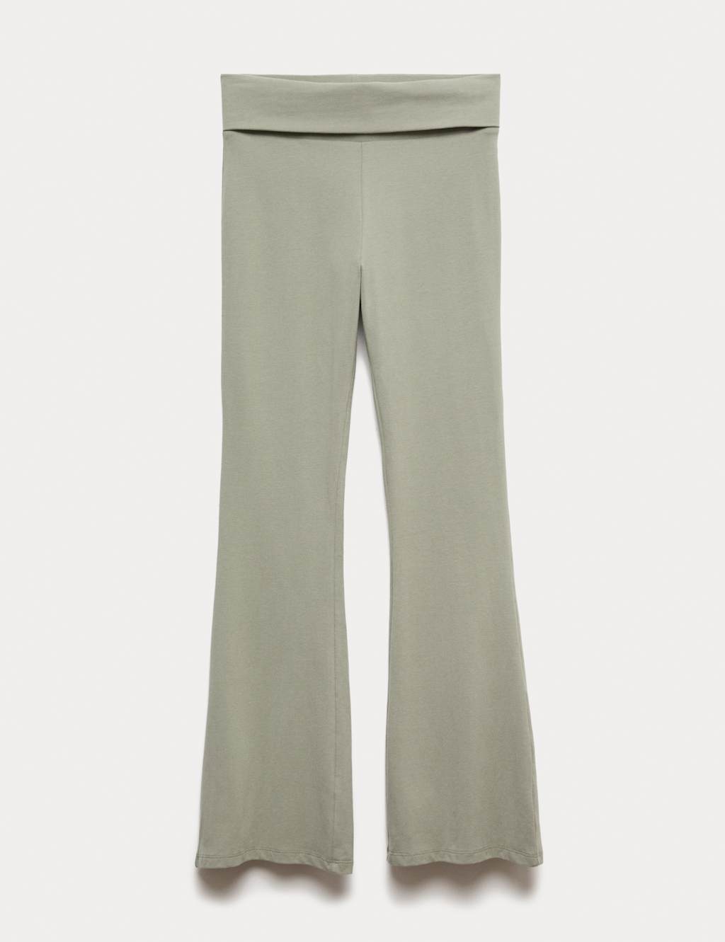 M&S Cotton Rich Flared Leggings (6-16 Yrs) Khaki