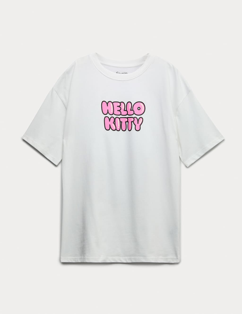 M&S Pure Cotton Hello Kitty Graphic T-Shirt (6-16 Yrs) Ivory