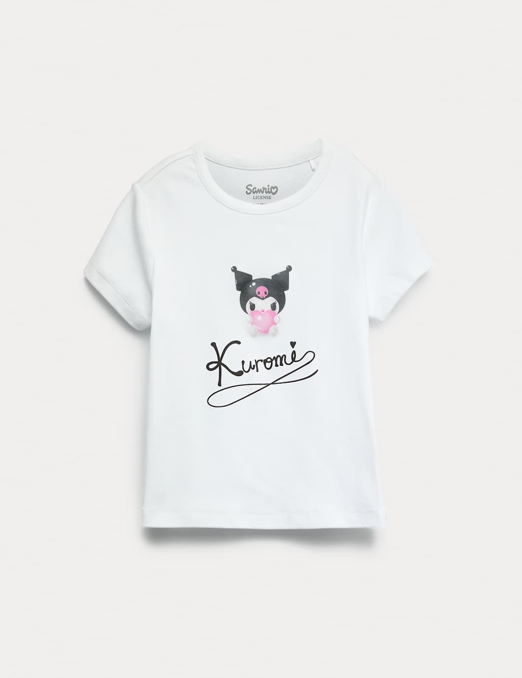 M&S Pure Cotton Kuromi T-Shirt Ivory