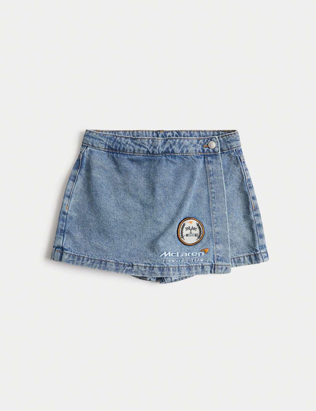 M&S Girls McLaren Denim Skort (6-16 Yrs) - 15-16 Years