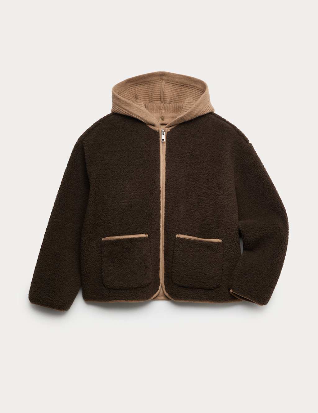 M&S Faux Fur Jacket (6-16 Yrs) Brown