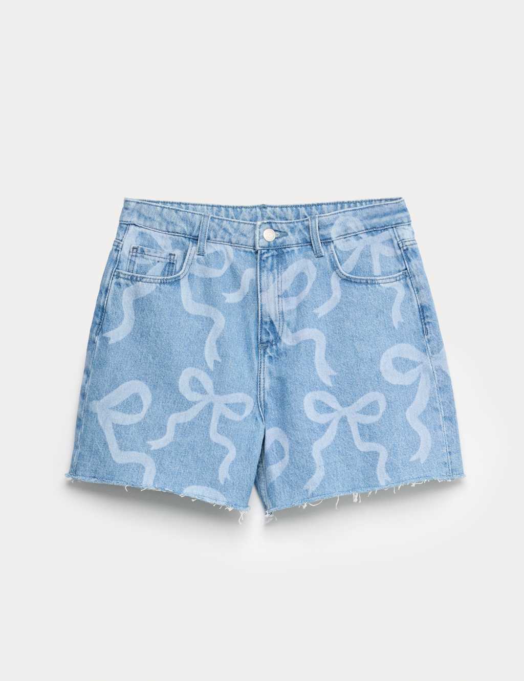 Denim Bow Shorts (6-16 Yrs) Denim