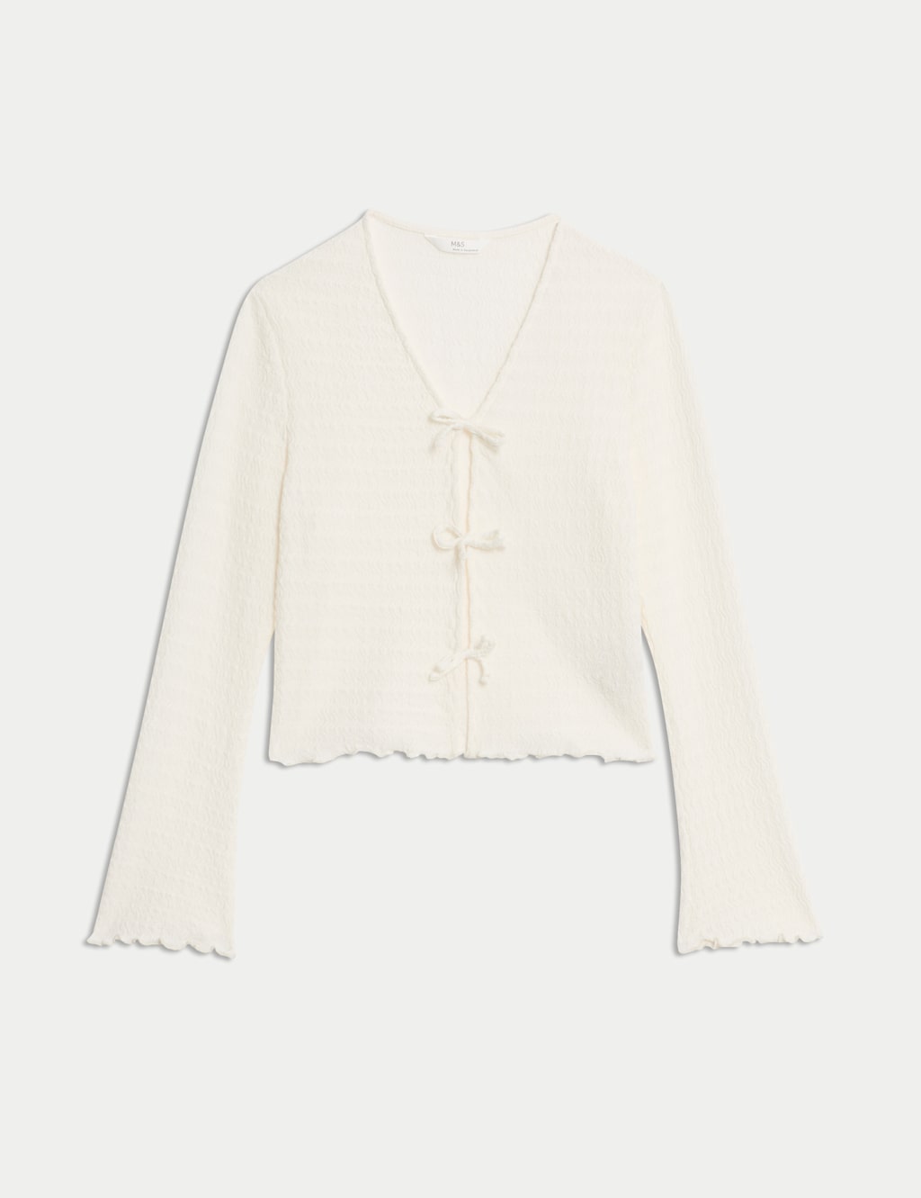 Textured Tie Cardigan (6-16 Yrs)