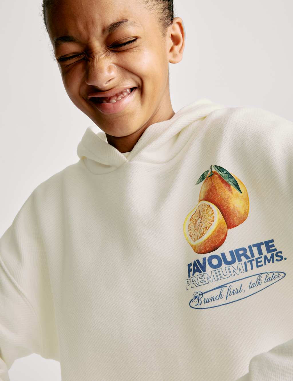 Cotton Rich Print Hoodie (6-16 Yrs)
