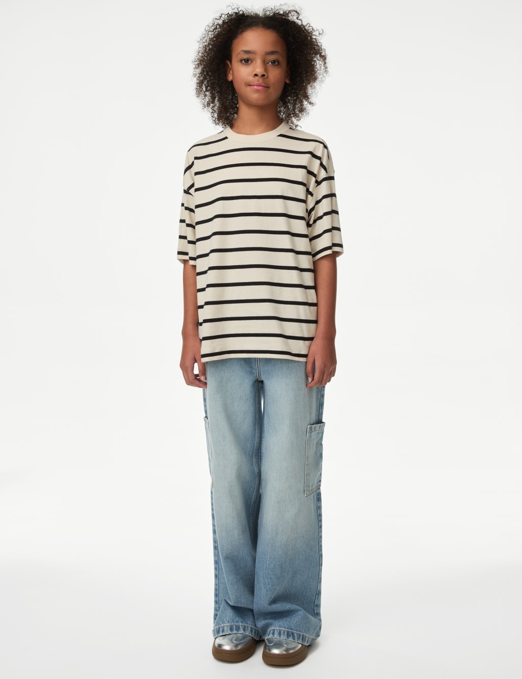 Pure Cotton Striped T-Shirt (6-16 Yrs)