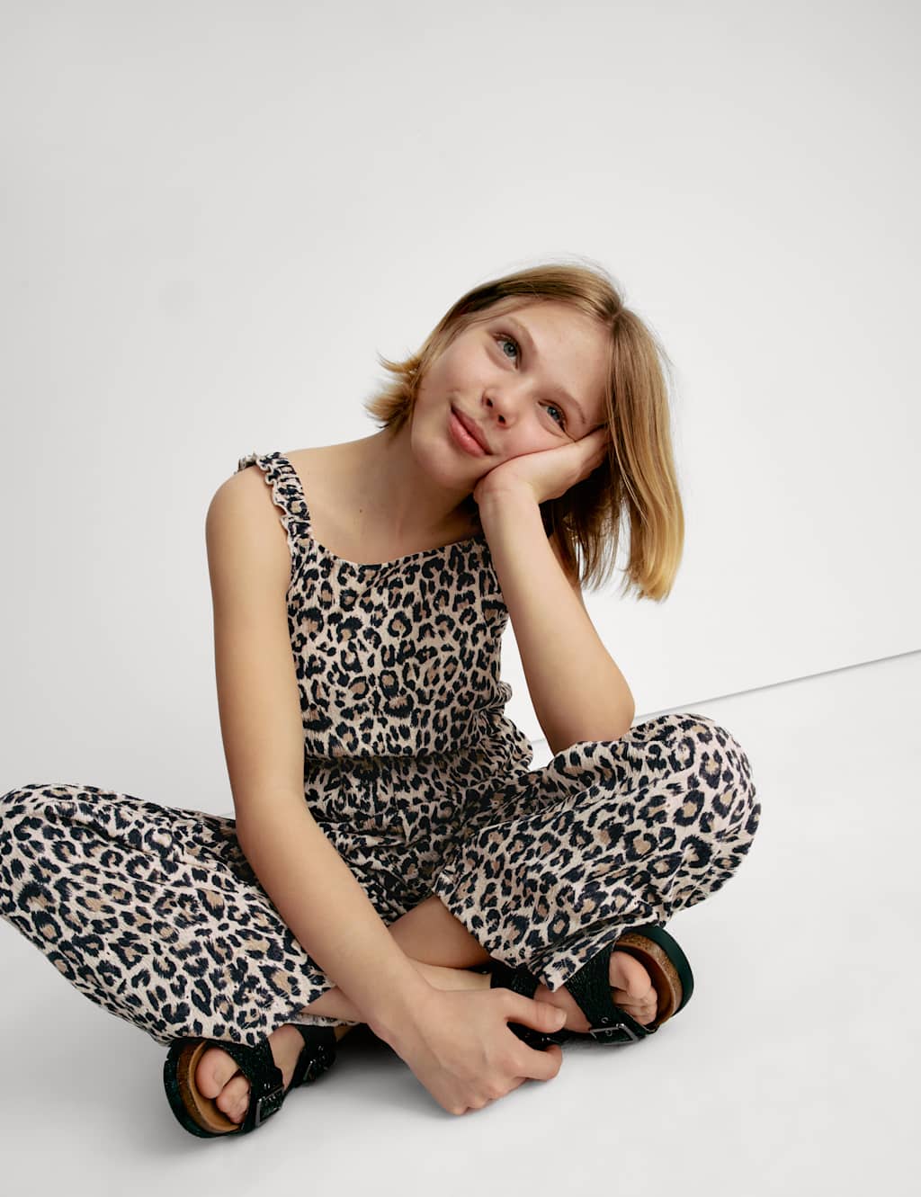 Leopard Print Jumpsuit (6-16 Yrs)