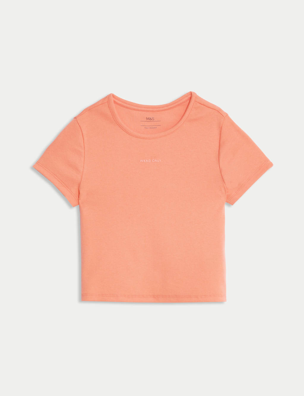 Cotton Rich Ribbed T-Shirt (2-16 Yrs)