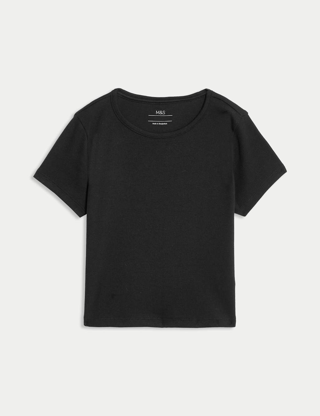Cotton Rich Ribbed T-Shirt (2-16 Yrs)