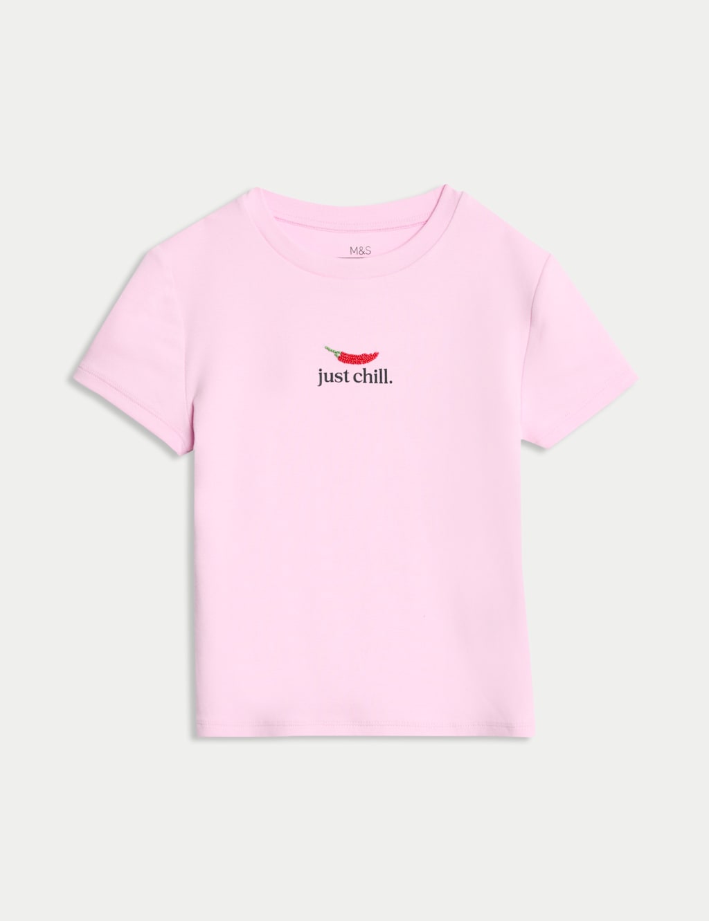 Cotton Rich Slogan T-Shirt (2-16 Yrs)