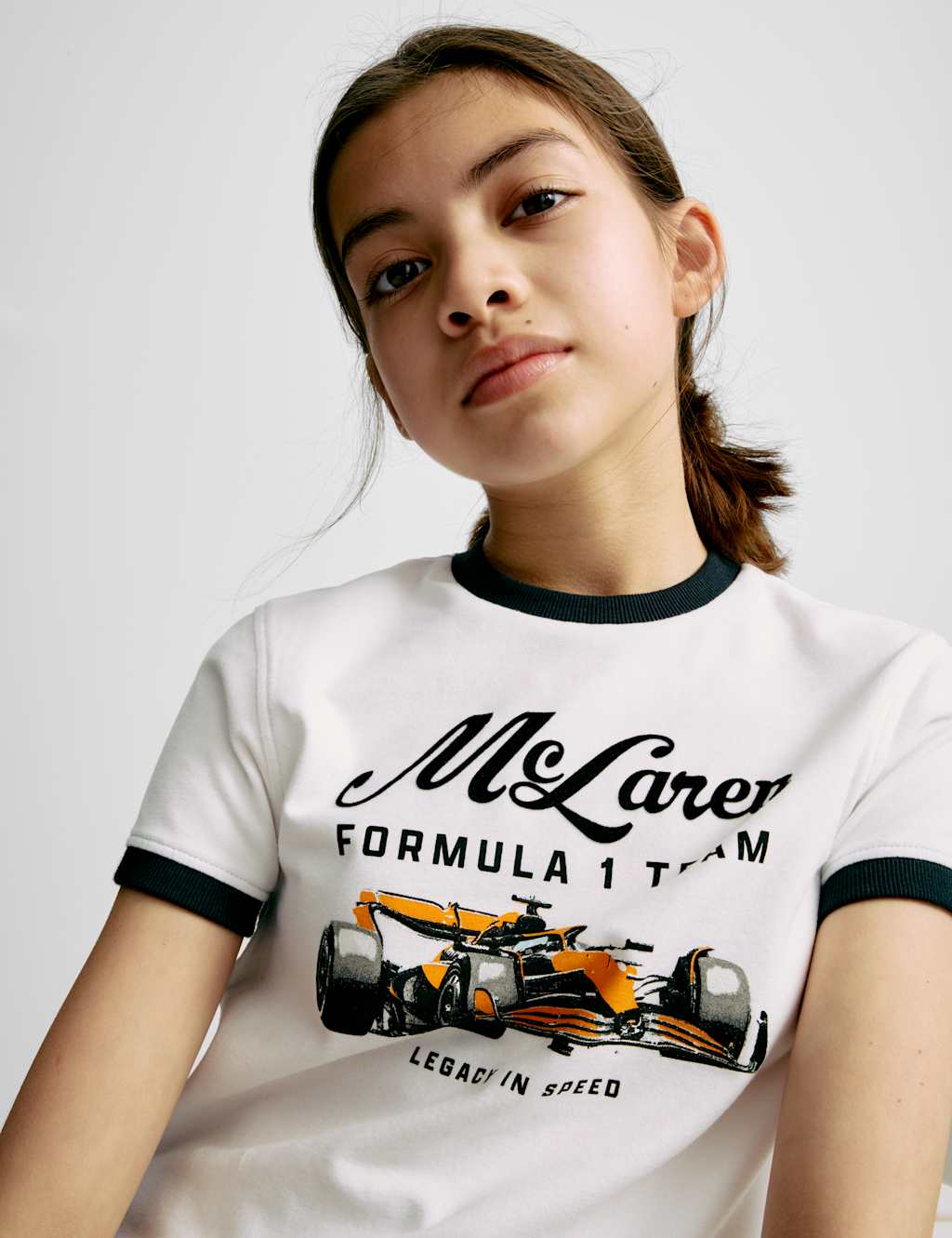 Cotton Rich McLaren F1 Team Cropped Top (2-16 Yrs)