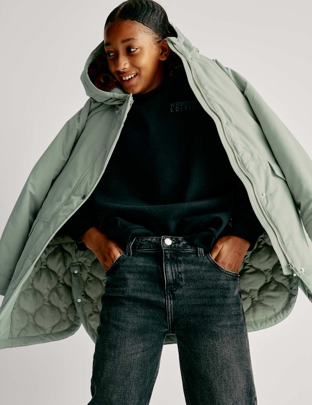 M&S Hooded Parka (6-16 Yrs) Green