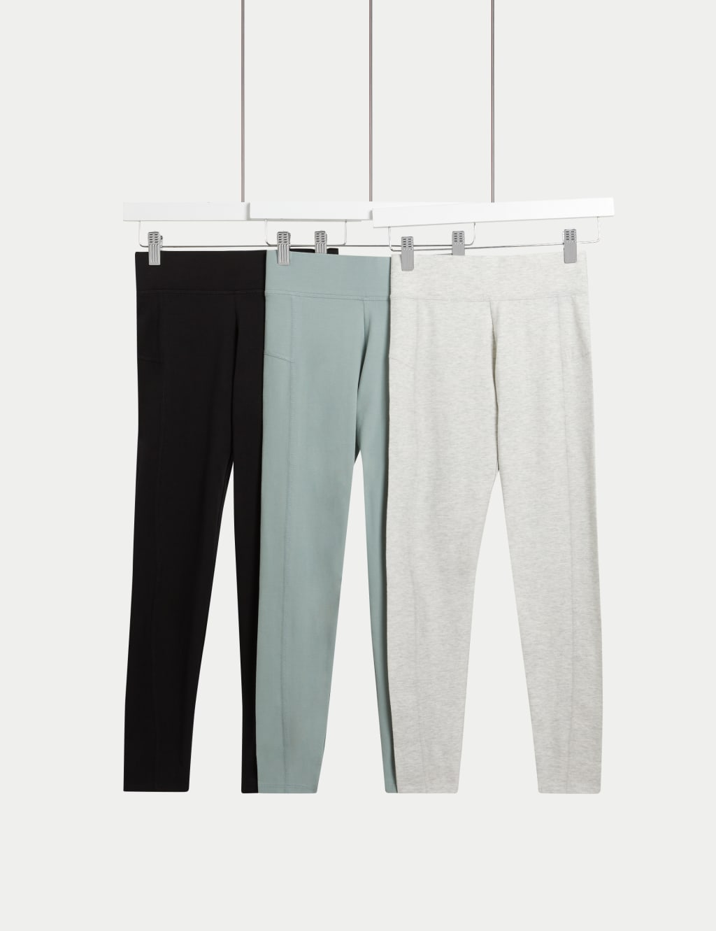 3pk Cotton Rich Leggings (6-16 Yrs)