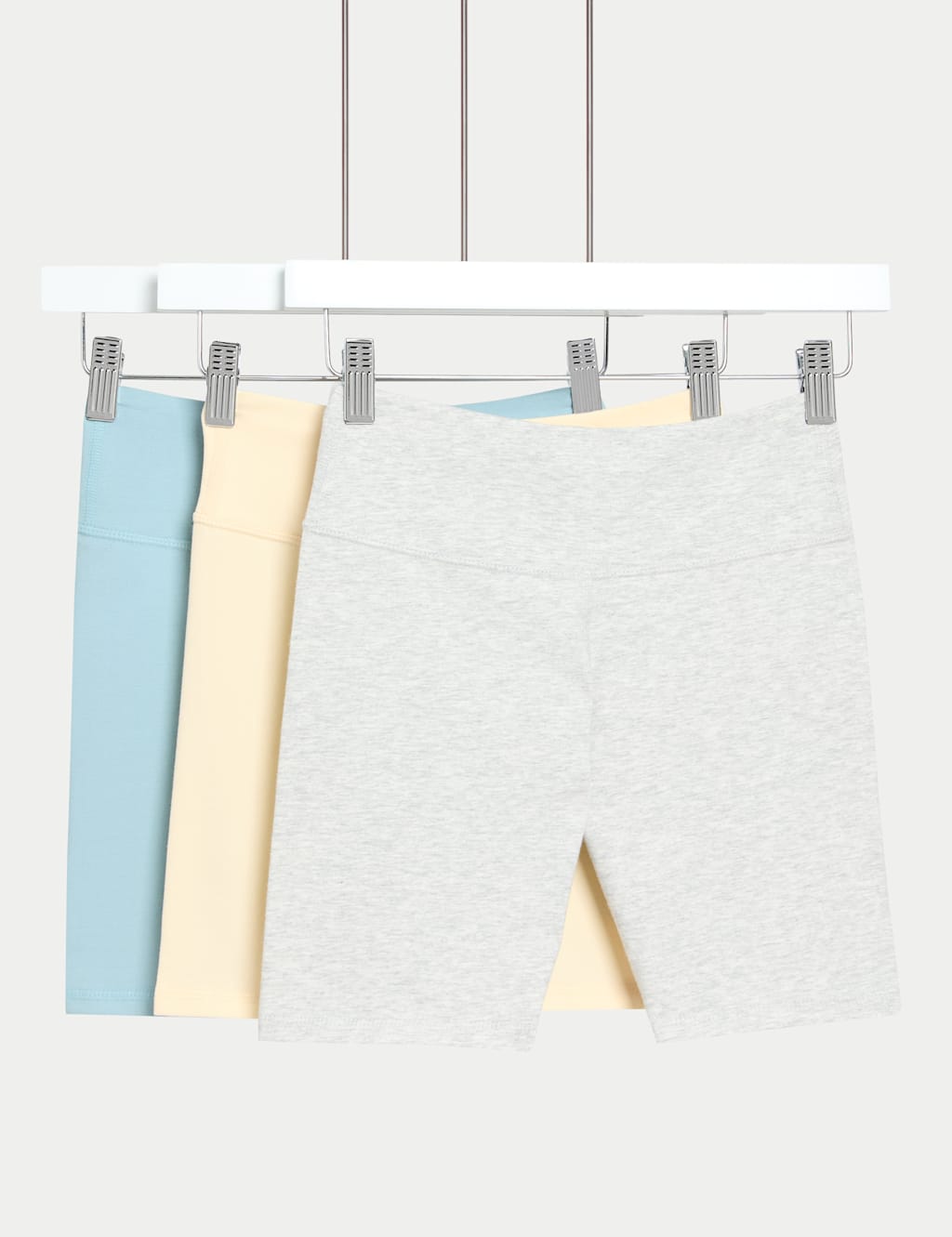 3pk Cotton Rich Cycling Shorts (2-16 Yrs)