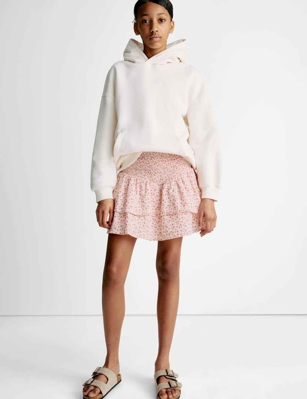 Cotton Rich Ditsy Floral Skirt (6-16 Yrs)