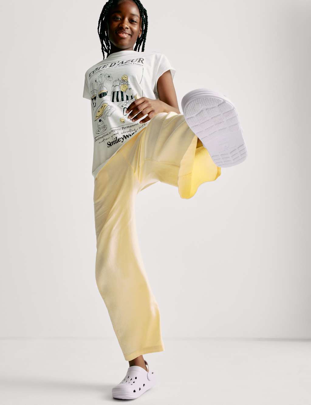 Wide Leg Linen Rich Trousers (6-16 Yrs)