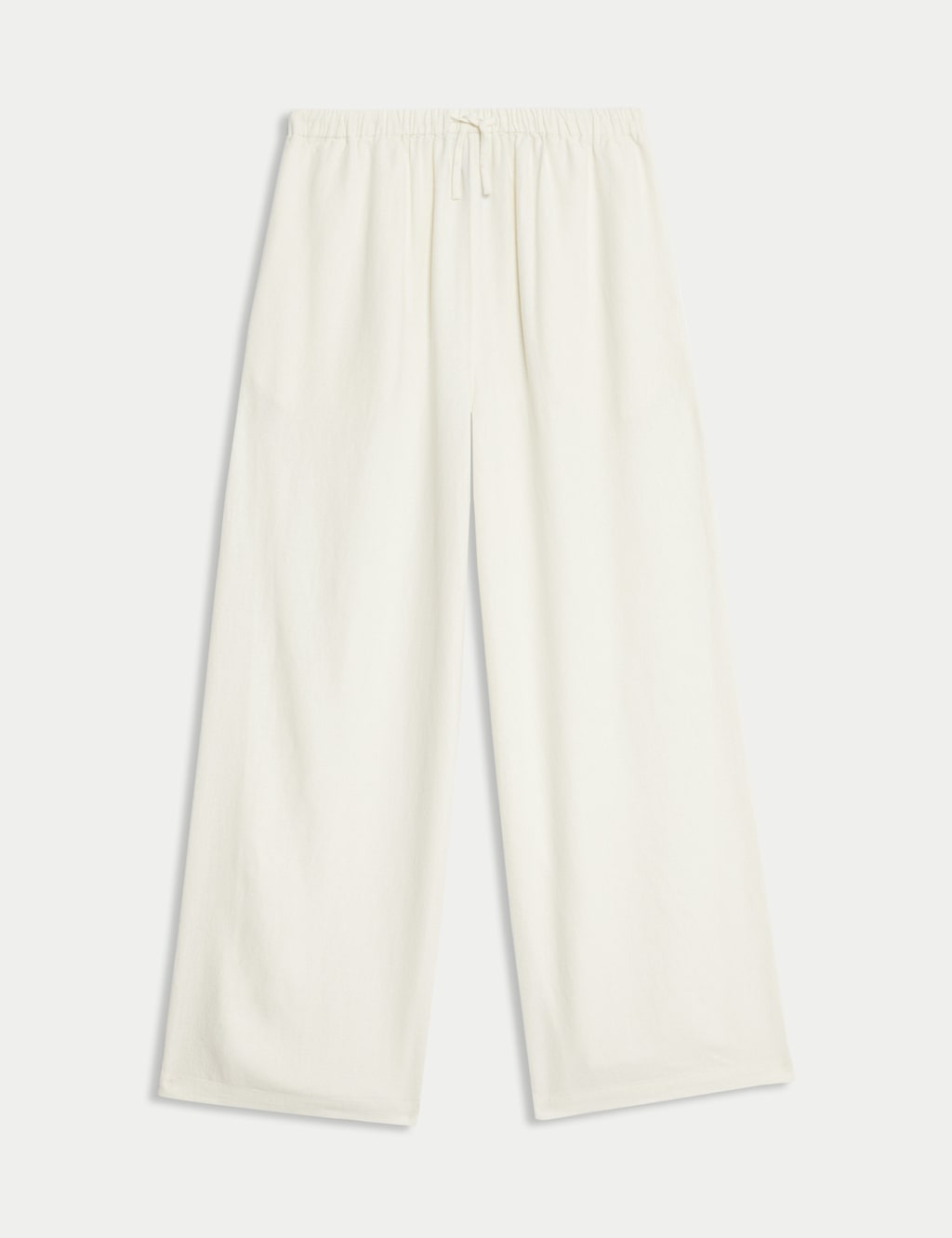 Wide Leg Linen Rich Trousers (6-16 Yrs)