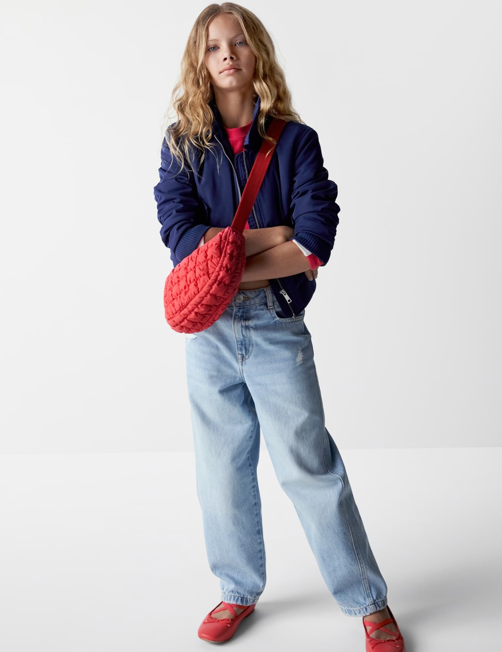 Carrot Leg Denim Jeans (6-16 Yrs)