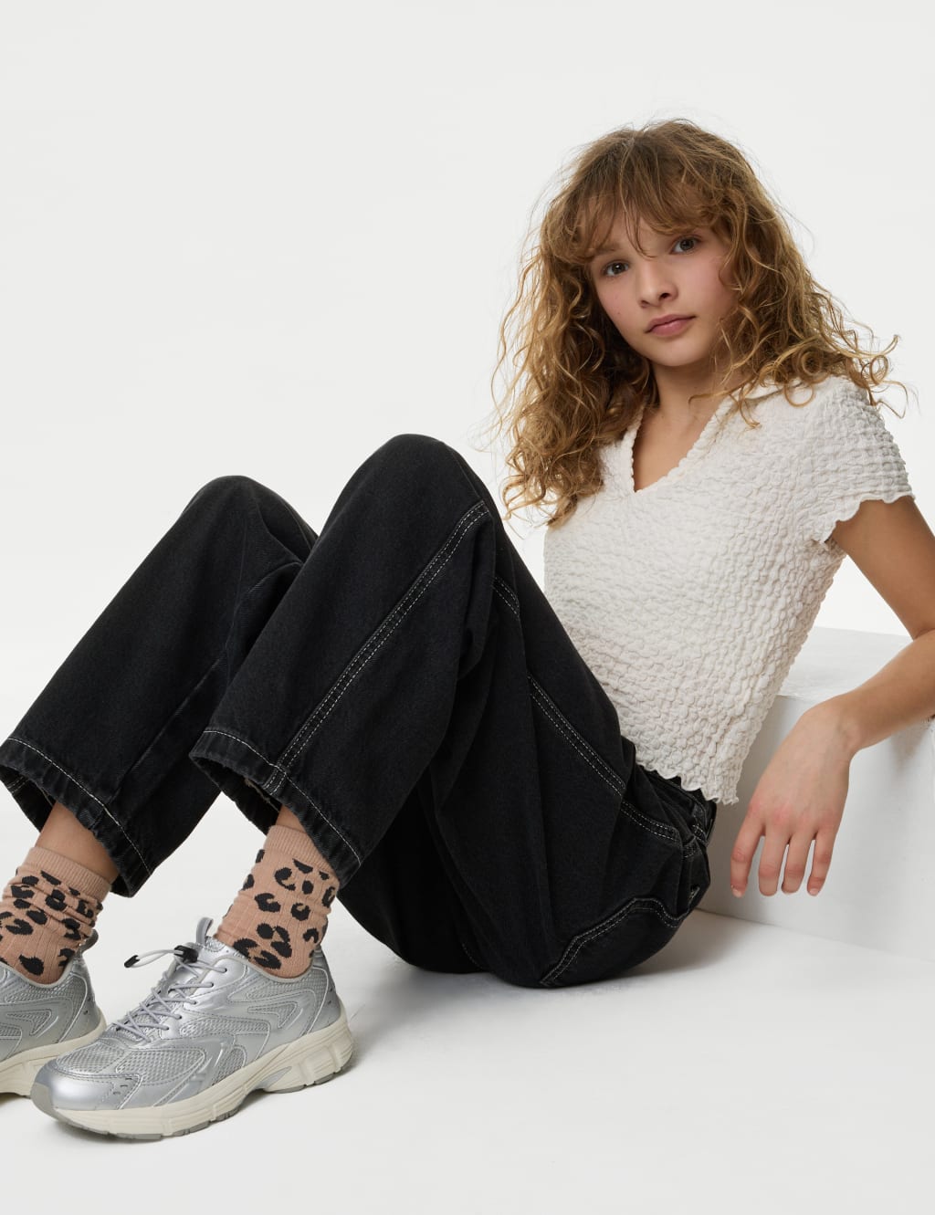 Carrot Leg Denim Jeans (6-16 Yrs)