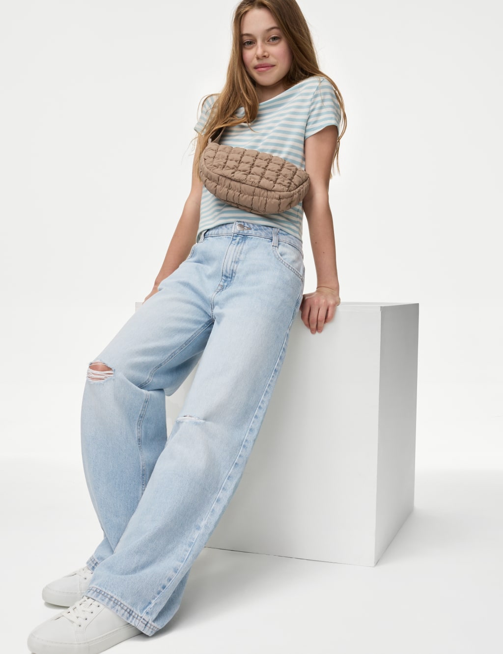 Wide Leg Denim Jeans (6-16 Yrs)