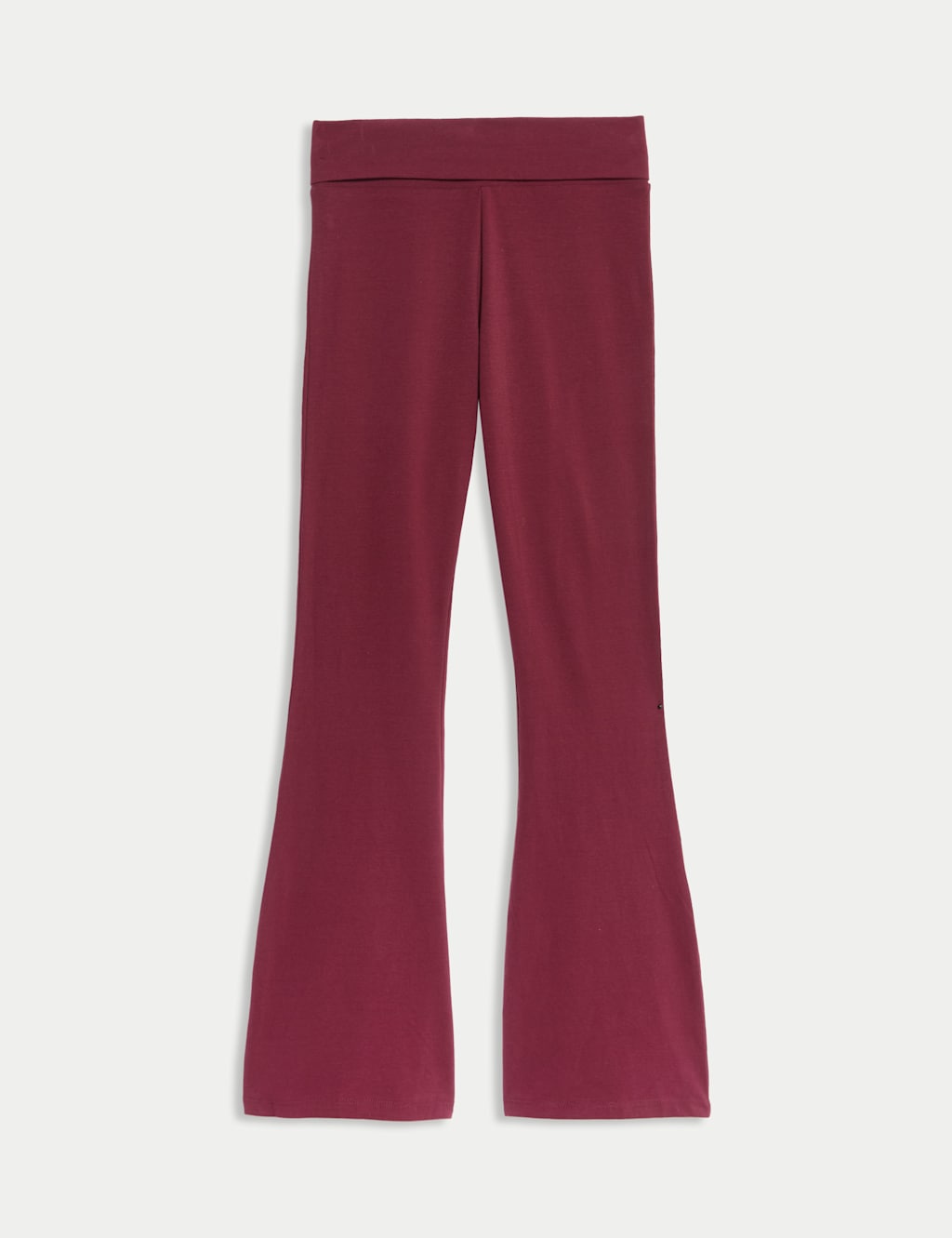 M&S Cotton Rich Flared Leggings (6-16 Yrs) Dark Claret