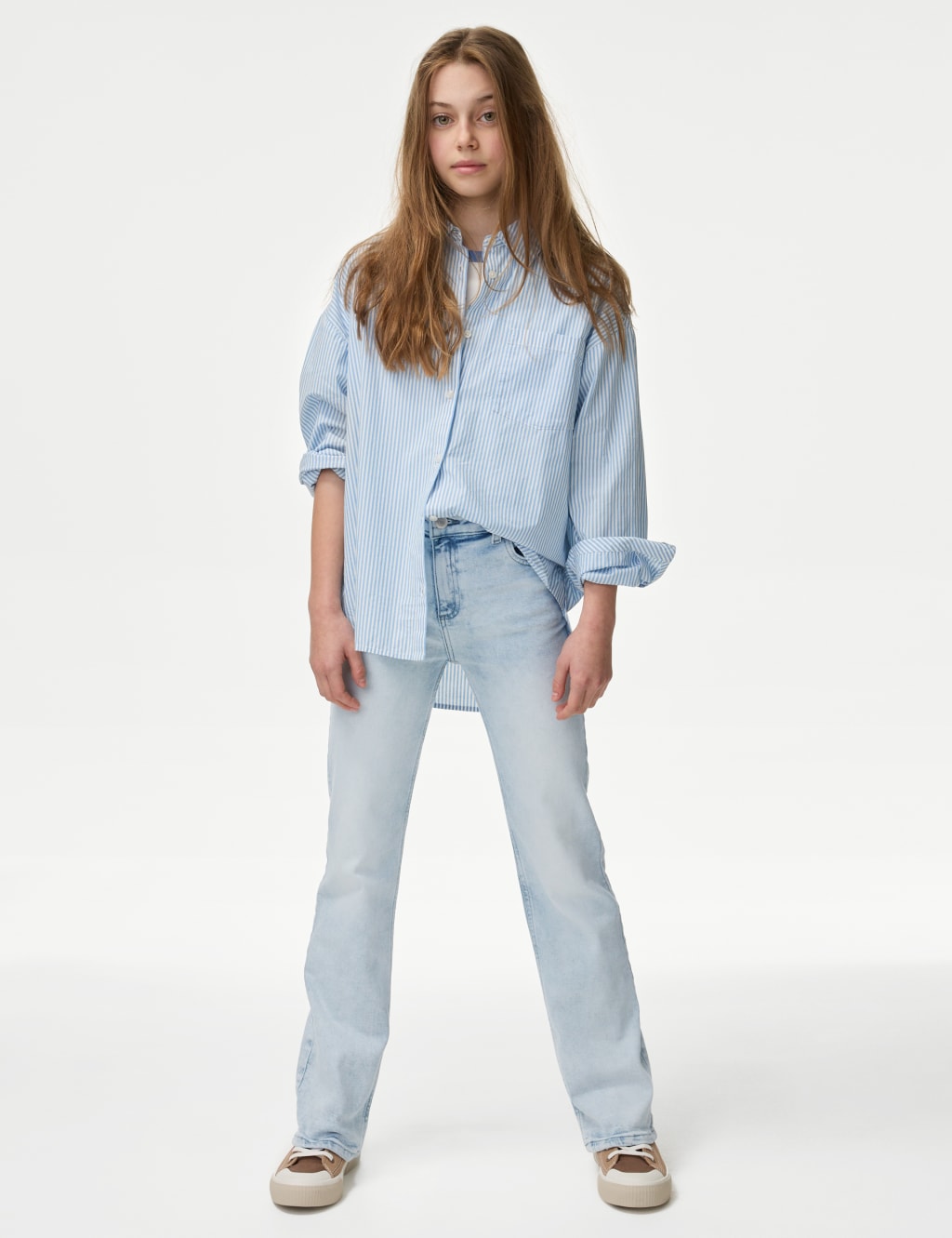 Regular Fit Denim Flared Jeans (6-16 Yrs)