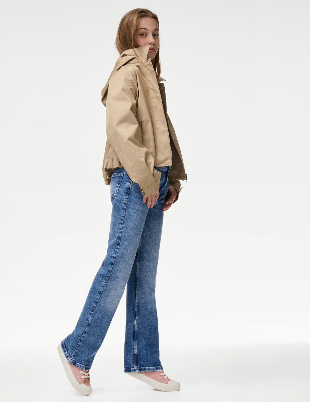 Regular Fit Denim Flared Jeans (6-16 Yrs)