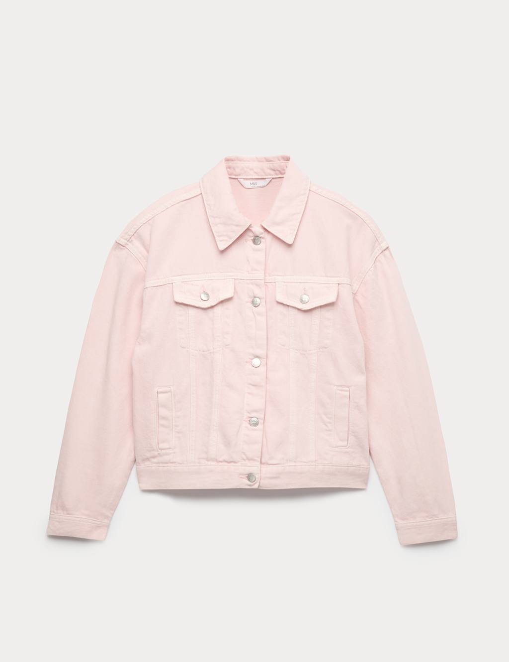 M&S Girls Denim Jacket (6-16 Yrs) - 15-16 Years - Light Pink