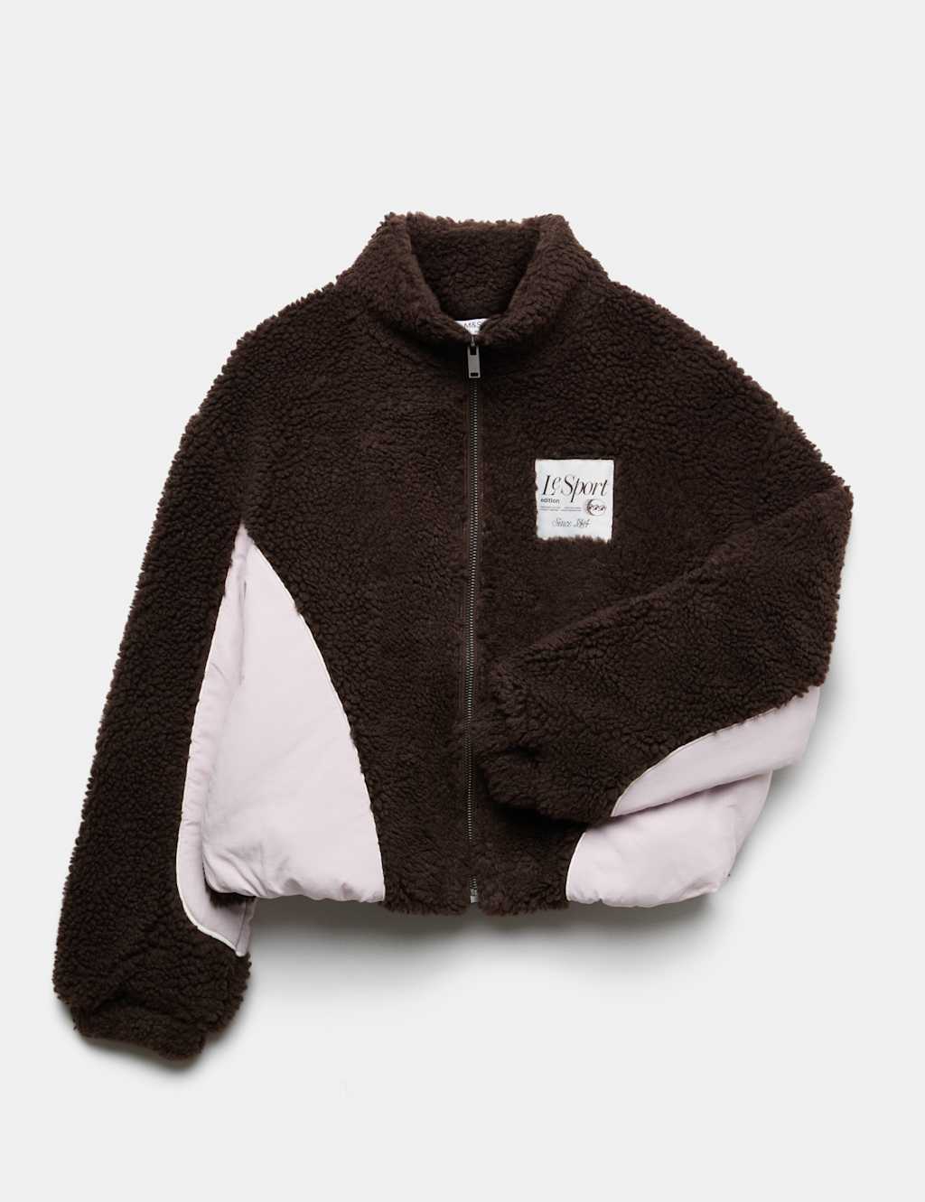 M&S Girls Slogan Borg Fleece Zip Through Sweatshirt (6-16 Yrs) - 13-14 Years - Pink Mix